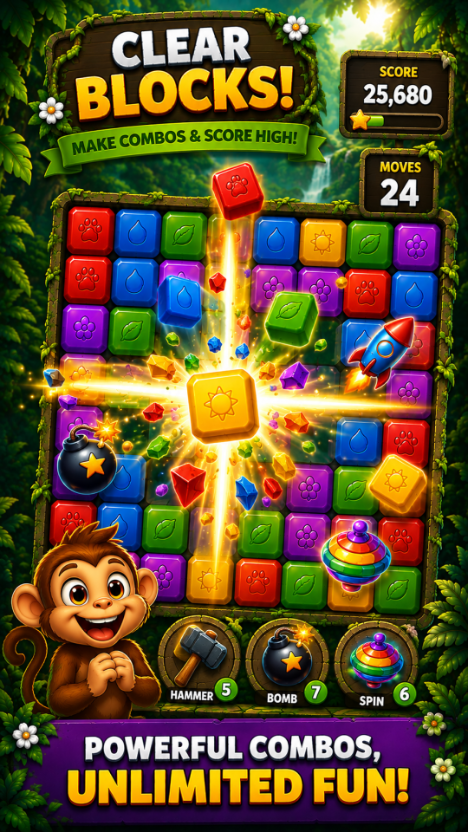 Level progress in the jungle map